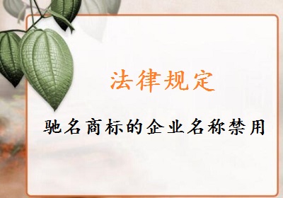 馳名商標(biāo)企業(yè)名稱(chēng)禁用