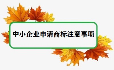 中小企業(yè)申請商標注意事項